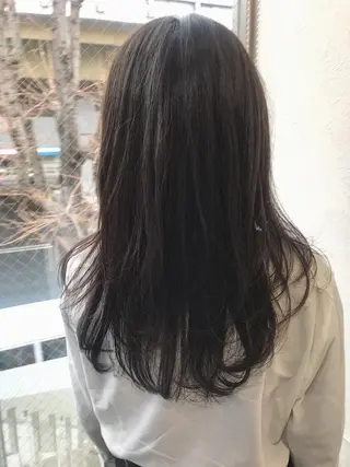 セミロング カラー 柴田 祐輔のヘアスタイル