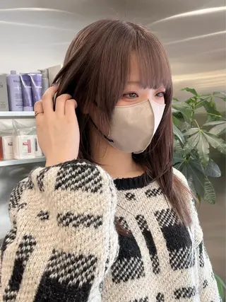 カラー ネイル マツエク・マツパ mai🤍縮毛酸性ス トレート/アイリストのヘアスタイル