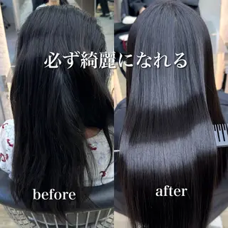 セミロング パーマ 髪質改善/縮毛矯正/ 韓国ヘア/矢野のヘアスタイル