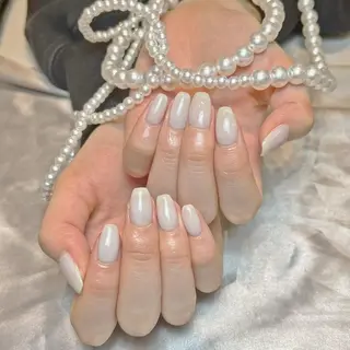 ネイル RAFFINE 月🦋🩵のネイルデザイン