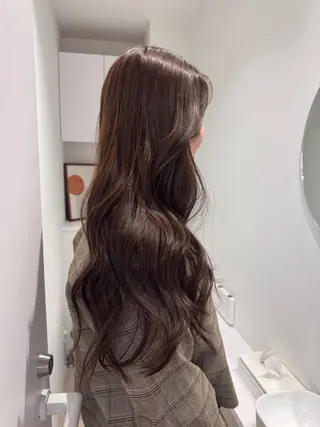 ロング 透明感カラー🫧⌇ 青🫐🩵のヘアスタイル