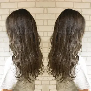 セミロング カラー 佐藤 高徳のヘアスタイル