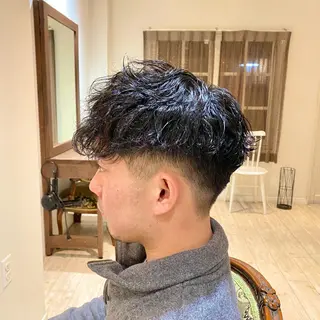 ショート パーマ メンズ 【メンズ特化】 ツツイリュウノスケのヘアスタイル