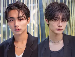 メンズ CITY所属・後藤啓太 レイヤー ハイトーンのヘアスタイル