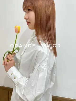 セミロング カラー パーマ ヘアアレンジ キッズ オトナヘア🌸 harukaのヘアスタイル