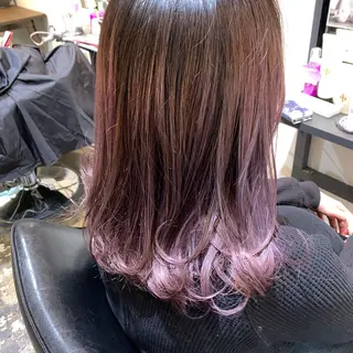 セミロング カラー UMEDA FIGAROのヘアスタイル