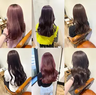 ロング カラー パーマ ヘアアレンジ キッズ ネイル マツエク・マツパ アイブロウ Himawari♡ 柔らかいカラーのヘアスタイル