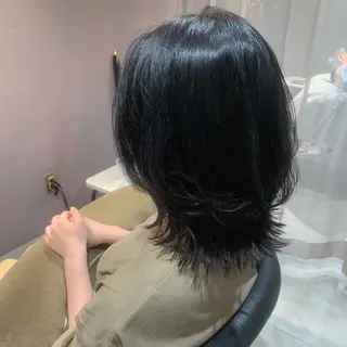 ミディアム カラー SALOWIN京都河原町suite店所属・うる艶カラー／ 髪質改善／arisaのヘアスタイル