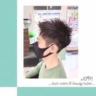 ショート カラー パーマ ヘアアレンジ メンズ AIM所属・髪質改善✧︎カラー 💎AIM【アイム】のヘアスタイル