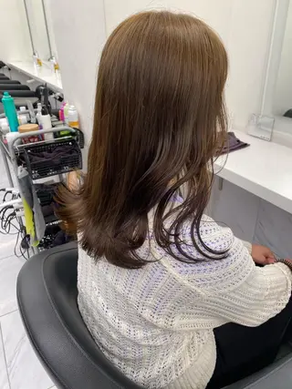 セミロング カラー ダブルカラー/ 横浜/JURIのヘアスタイル