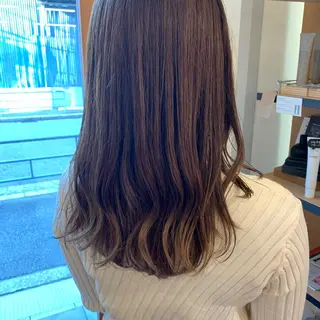 ロング 艶髪color💎髪 質改善ストレート大吉のヘアスタイル