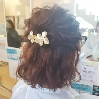 ミディアム ヘアアレンジ 関口 友菜のヘアスタイル