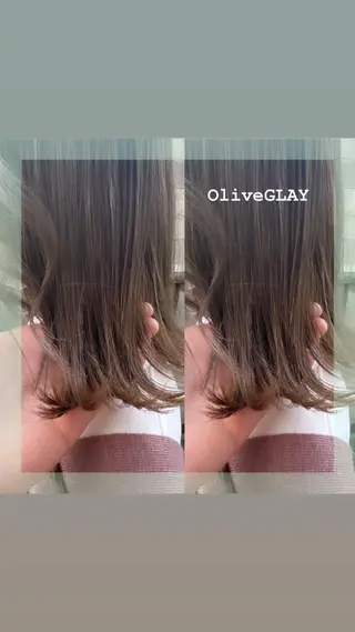 セミロング カラー ヘアアレンジ 🌻Insta指名 NO.1🌻Shoのヘアスタイル