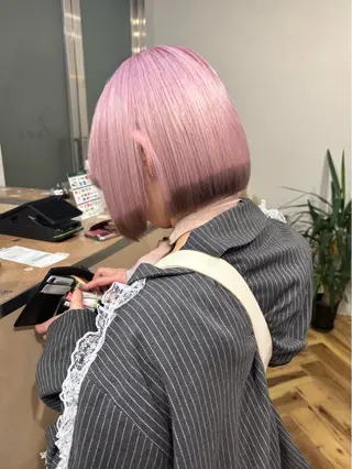 ショート カラー lani hair salon所属・SHOTO ハイトー ン/デザインカラーのヘアスタイル