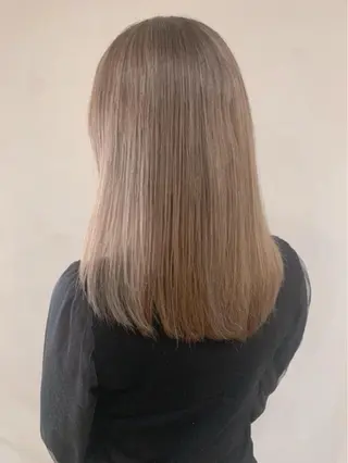 セミロング カラー 京都大人女性ショート 徒歩1分/秋山のヘアスタイル