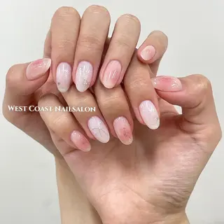 ネイル リボン、ガーリー パーツ放題専門店のネイルデザイン