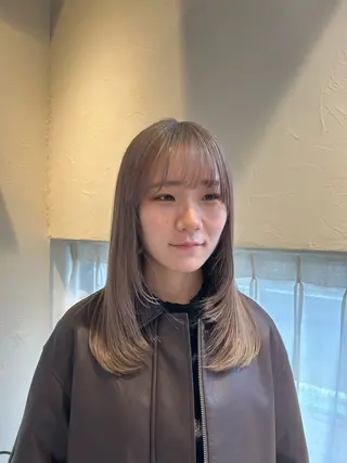 ミディアム カラー 柳川沙羅 🌿透明感カラーのヘアスタイル