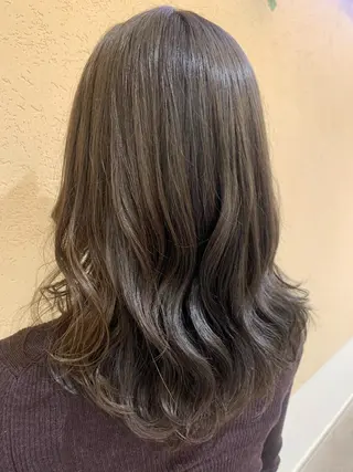 セミロング カラー シャドールーツ美容師 篠原康太のヘアスタイル