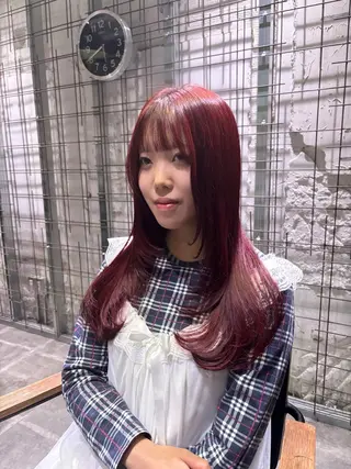 カラー AYANE 韓国ヘア /レイヤーカットのヘアスタイル