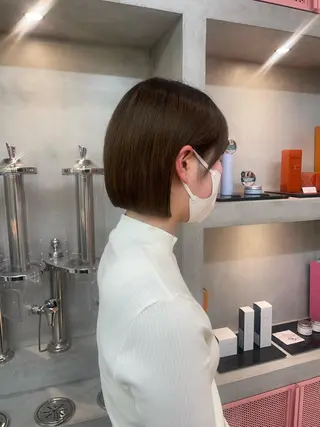 ショート Misaki /ボブ/縮毛矯正のヘアスタイル