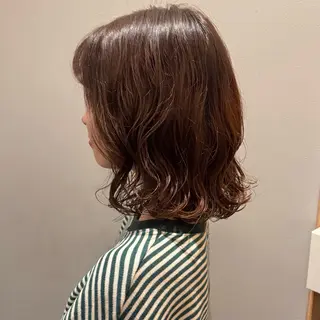 ミディアム パーマ 🌿レイヤーボブ/パ ーマ🌿　木梨健太のヘアスタイル
