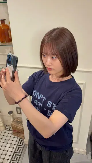 ミディアム カラー ROVER所属・Konomura Neneのヘアスタイル