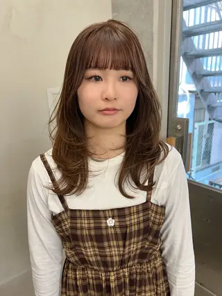 ミディアム カラー ボブ/パーマ 🐕🦺Nagiのヘアスタイル