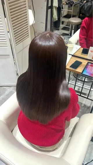 ロング 竹田 有沙のヘアスタイル