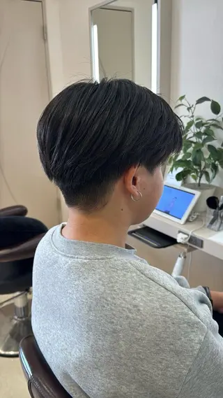 ショート メンズ パーマ/ハイトーン /吉田眞のヘアスタイル