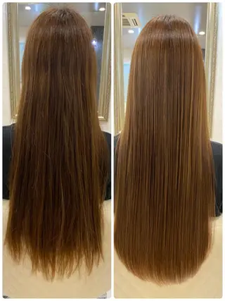 ロング カラー ツバサ 髪質改善のヘアスタイル