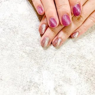 ネイル ゴテゴテ💙ワンホン リオナのネイルデザイン