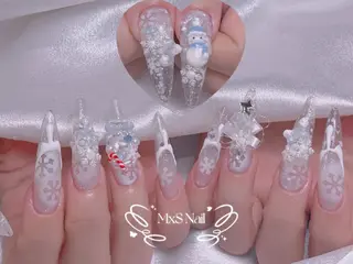 ネイル MxS Nail 【長さだし/フィルイン/マグネット/ワンホンネイル/韓国ネイル/パラジェル】所属・M×S Nail みなのネイルデザイン