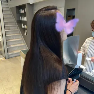 ロング カラー 李 文のヘアスタイル