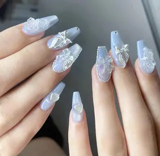 ロング カラー Bling Salonのネイルデザイン