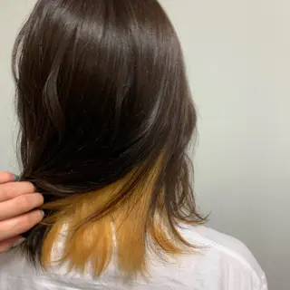 ミディアム カラー ウスイマイコ カット/ケアカラーのヘアスタイル