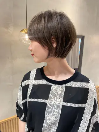 ショート 🎀大川 錬🎀 ブリーチなしWカラーのヘアスタイル
