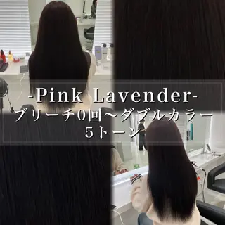 ロング カラー ヘアアレンジ 💓ブリーチ特化 透明感💓あい💓のヘアスタイル