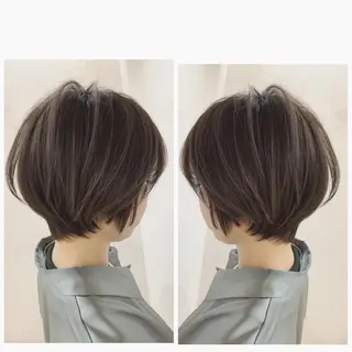 ショート カラー 京都大人女性ショート 徒歩1分/秋山のヘアスタイル