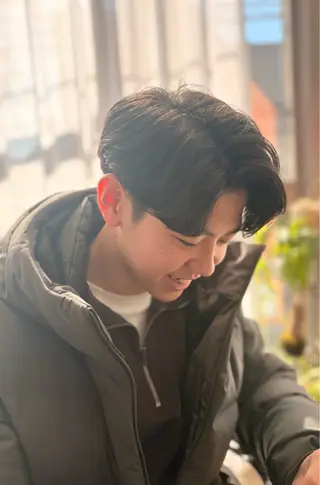 ミディアム パーマ メンズ Yin Yang 下北沢所属・エイヤ/メンズパーマ 🪮/カラー🌈のヘアスタイル