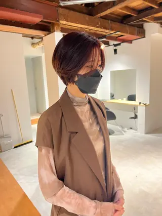 ショート カラー io所属・io濱川 遥のヘアスタイル