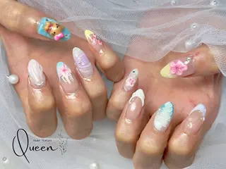 ネイル Queennail 北堀江AYAのネイルデザイン