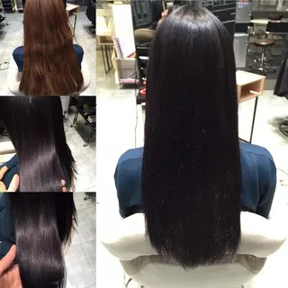 ミディアム セミロング ロング カラー Re:ta KANZOのヘアスタイル