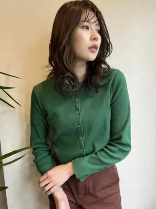 ミディアム カラー 守屋 寿哉のヘアスタイル