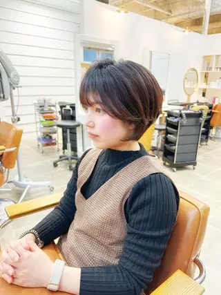 ショート newline銀座所属・👑銀座ショート/ 絶壁補正/金子涼👑のヘアスタイル