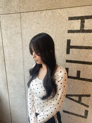 ロング カラー ヘアアレンジ 髪質改善&トリートメント over hair所沢店所属・韓国風/レイヤー/ 𝑵𝒂𝒏𝒂🩶のヘアスタイル