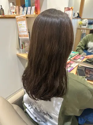 ミディアム カラー hair&eyelash Truth所属・Truth上谷綾子/ 名古屋市北区/黒川駅のヘアスタイル