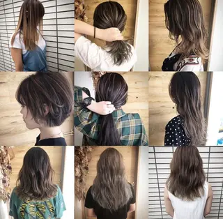 ミディアム カラー テトネ タカシのヘアスタイル