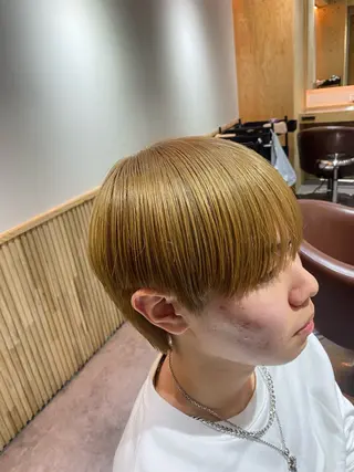 カラー メンズ メンズブリーチカラー /パーマ ごーた立川のヘアスタイル