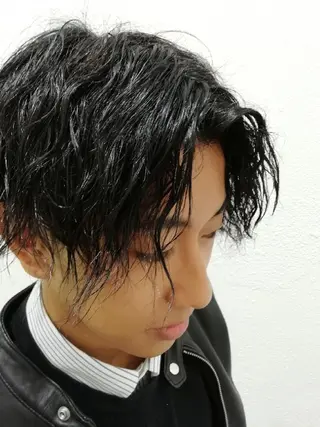 メンズ パーマ Ash 店長 木村 和人のヘアスタイル