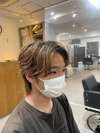 メンズ 🐬脱白髪染めカラー 清水大世🐬のヘアスタイル